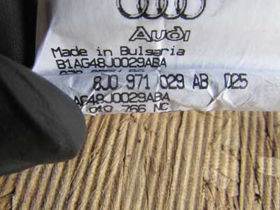Audi TT Mk2 8J OEM Door Wiring Harness, Left 8J0971029AB 2008 2009 2010 20117